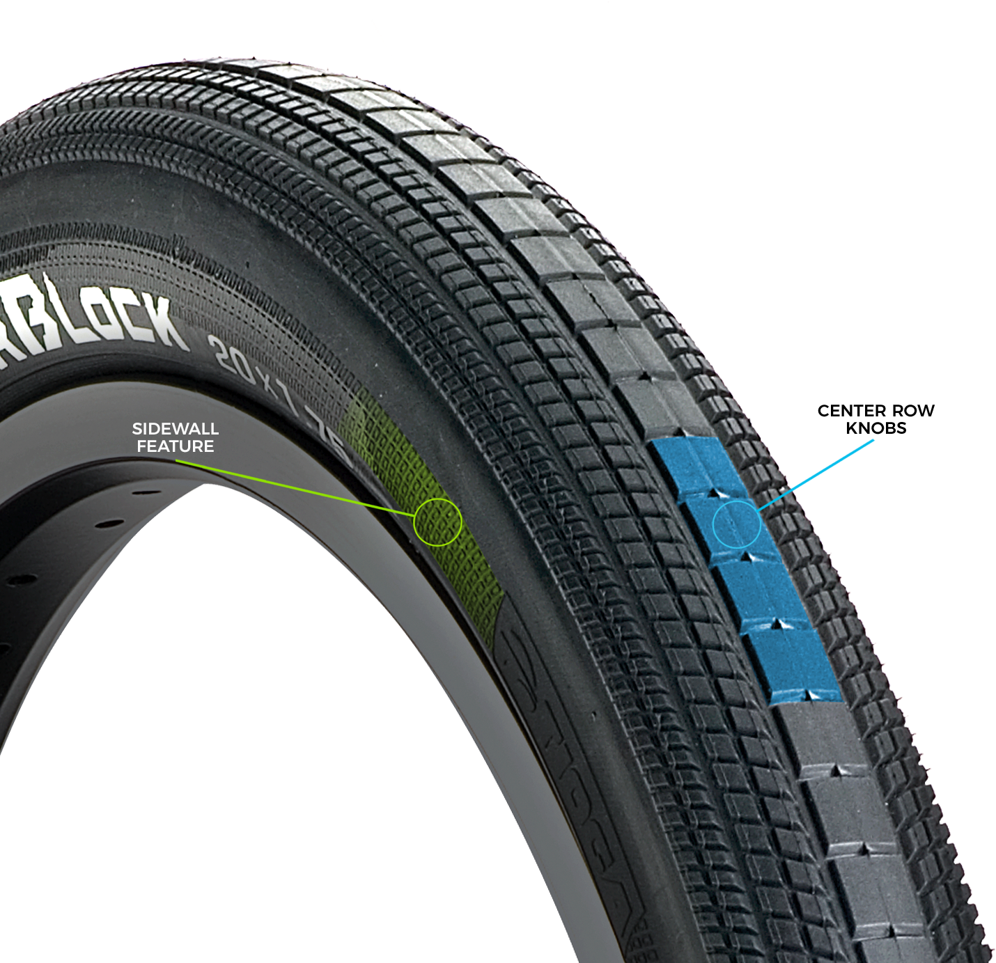 Tioga RP Powerblock tire 20"x1.95" wire black sidewall 